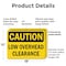 Signmission Low Overhead Clearance, 18 in W x Rectangle, Plastic OS-2PACK-CS-P-1218-L-19200 - alternate 8